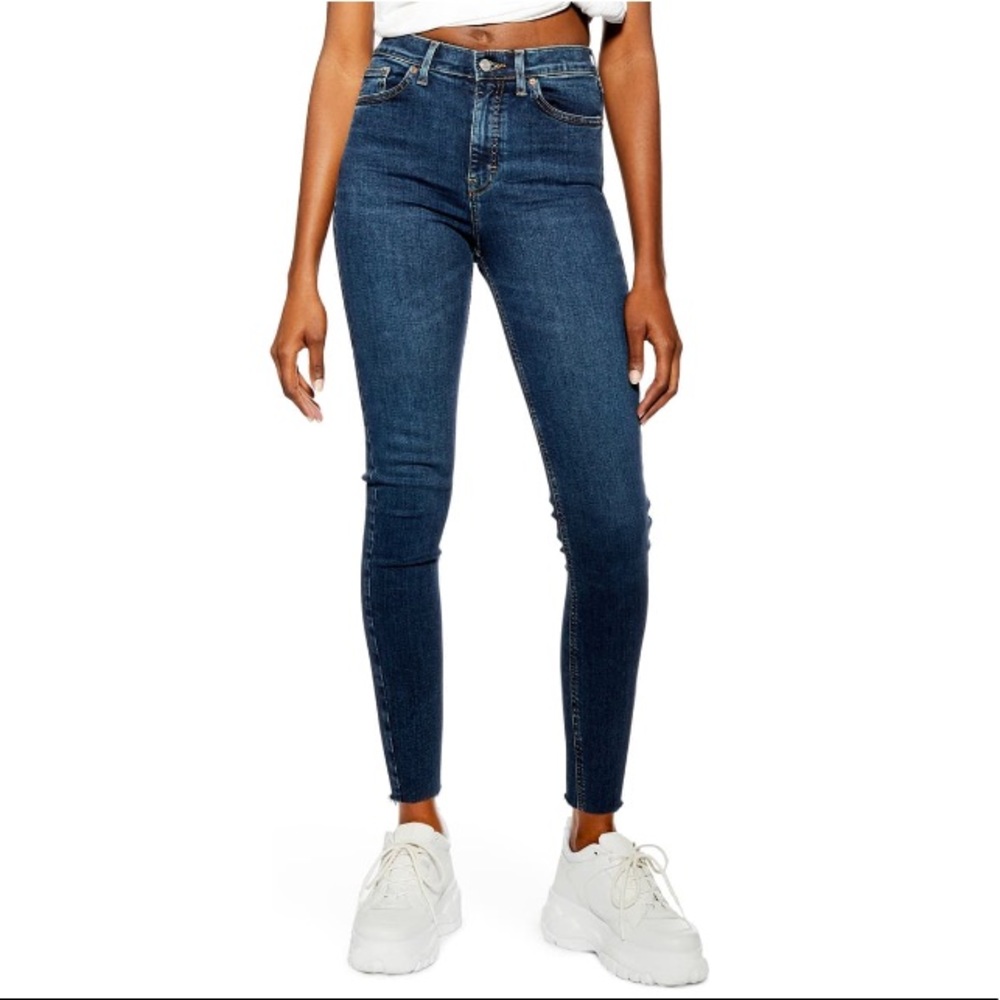 NWT Topshop Petite Jamie Vintage Indigo Jeans